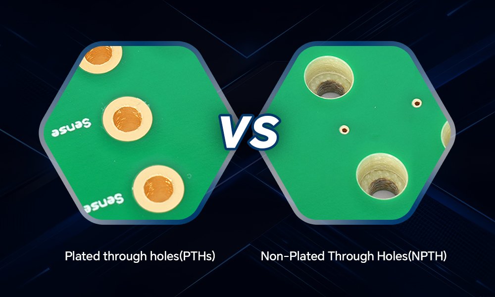 Plated through holes(PTHs) and Non-Plated Through Holes(NPTH)