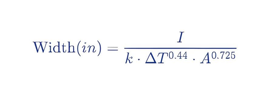 IPC-2221 formula