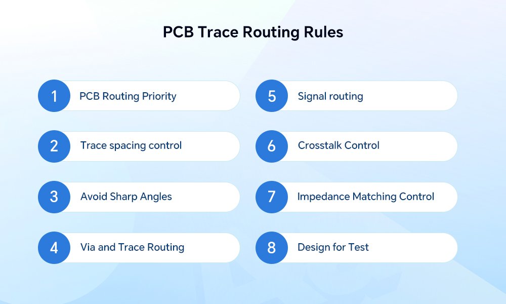 8 crucial rules for PCB trace routing
