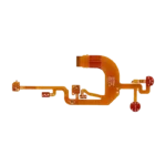 Double sided flexible PCB board with plated through holes
