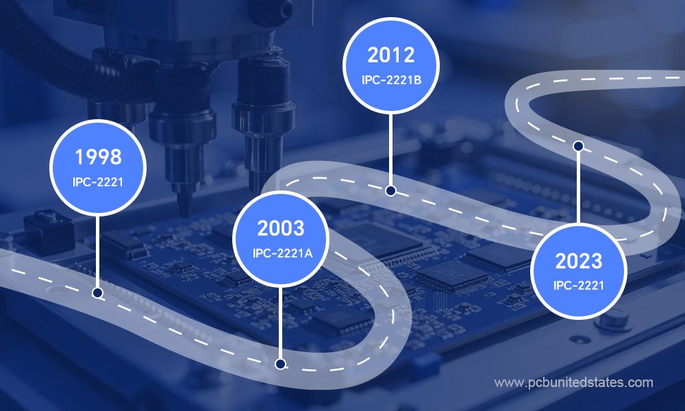 Timeline of IPC2221 revisions